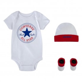 Converse kids Classic short sleeve set - White (Red / White) детски,екипи,детски,облекла,за,момчета,converse,kids,classic,short,sleeve,set,white,(red,white)