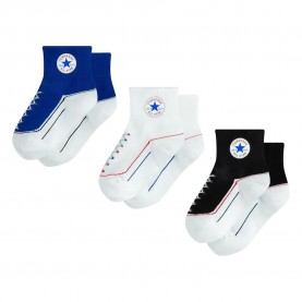 Детски чорапи Converse kids Striated Quarter socks 3 pairs - Multicolor (Blue) детски,чорапи,мъжки,чорапи,дамски,чорапи,converse,kids,striated,quarter,socks,3,pairs,multicolor,(blue)