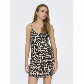 рокля,дамски,поли,и,рокли,only,dahlia,linen,sleeveless,short,dress,multicolor,(black,aop,bali,tile)