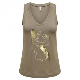 тениска,дамски,тениски,only,linnea,sleeveless,t,shirt,golden,(walnut,print,eternal)