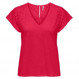 дамски,блузи,дамски,ризи,only,shiv,short,sleeve,blouse,viva,magenta,(red)