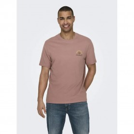 тениска,мъжки,тениски,only,&,sons,manuel,life,short,sleeve,t,shirt,brown,(burlwood)