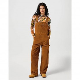 дамски,гащеризони,wrangler,straight,leg,bib,overall,brown