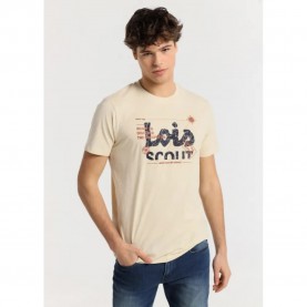 тениска,мъжки,тениски,lois,jeans,scout,short,sleeve,t,shirt,beige,(beige)