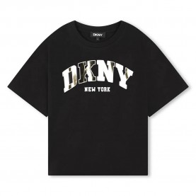 Тениска DKNY D62060 short sleeve T-shirt - Black (Black) тениска,мъжки,тениски,дамски,тениски,dkny,d62060,short,sleeve,t,shirt,black,(black)
