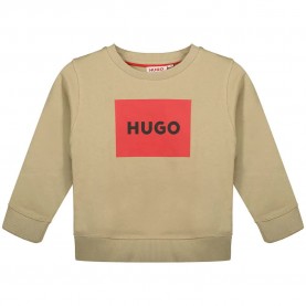 Блуза HUGO G00163 sweatshirt - Beige (Stone Washing) блуза,детски,блузи,hugo,g00163,sweatshirt,beige,(stone,washing)