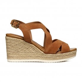 Сандали на платформа Geox D35GVC00021 Ponza esparto wedge sandals - Brown (Cognac) сандали,на,платформа,дамски,сандали,и,чехли,geox,d35gvc00021,ponza,esparto,wedge,sandals,brown,(cognac)