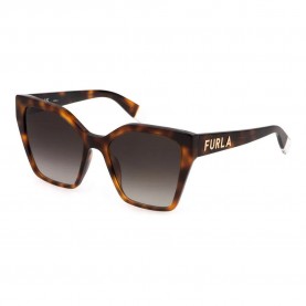 Слънчеви очила Furla SFU686 woman sunglasses - Brown (Shiny Dark Havana) слънчеви,очила,слънчеви,очила,furla,sfu686,woman,sunglasses,brown,(shiny,dark,havana)