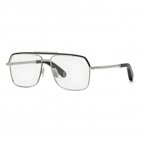 очила,philipp,plein,vpp085m,glasses,silver,(palladium,w,shiny,black,and,sandblasted)