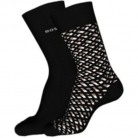 чорапи,мъжки,чорапи,boss,rs,monogram,cc,socks,2,pairs,black,(black)