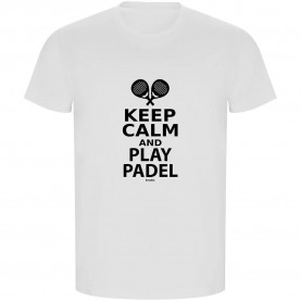 тениска,мъжки,тениски,kruskis,keep,calm,and,play,padel,eco,short,sleeve,t,shirt,white