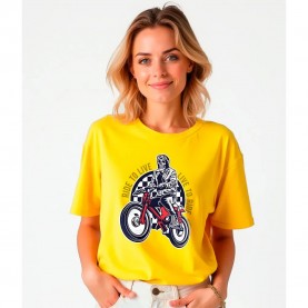 тениска,дамски,тениски,kruskis,live,to,ride,short,sleeve,t,shirt,yellow,(yellow)
