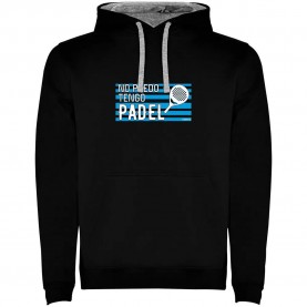 суичър,мъжки,пуловери,kruskis,no,puedo,tengo,padel,bicolor,hoodie,black,grey,(black)