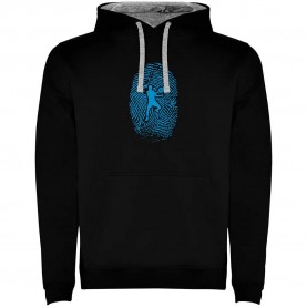 суичър,мъжки,пуловери,kruskis,padel,fingerprint,bicolor,hoodie,black,grey,(black)
