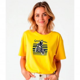 тениска,дамски,тениски,kruskis,speed,maniac,short,sleeve,t,shirt,yellow,(yellow)