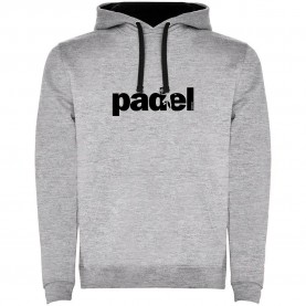 суичър,мъжки,пуловери,kruskis,word,padel,bicolor,hoodie,grey,(heather,grey,black)