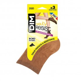 дамски,чорапогащи,и,клинове,dim,paris,beauty,resist,20d,ankle,socks,3,pairs,cinnamon,(brown)