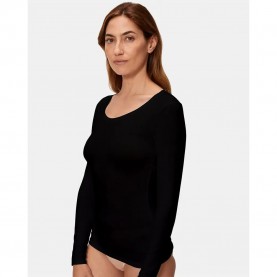 дамско,бельо,дамски,бикини,и,танкини,playtex,termaltech,long,sleeve,base,layer,black,(black)