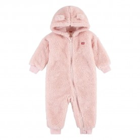 Levi´s ® Bear Sherpa long sleeve romper - Pink (Lotus) детски,облекла,за,момчета,levi´s,®,bear,sherpa,long,sleeve,romper,pink,(lotus)