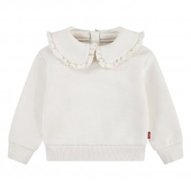 блуза,детски,блузи,levi´s,®,ruffle,crew,sweatshirt,white,(egret)