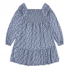 Рокля Levi´s ® Smocked long sleeve dress - Blue (Vintage Indigo) рокля,дамски,поли,и,рокли,levi´s,®,smocked,long,sleeve,dress,blue,(vintage,indigo)