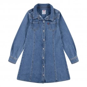 рокля,дамски,поли,и,рокли,levi´s,®,western,denim,dress,blue,(drew,me,in)