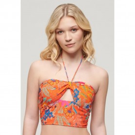 потник,дамски,топове,superdry,crop,cut,out,sleeveless,top,vera,floral,orange,(orange)