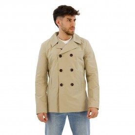 палто,мъжки,якета,superdry,merchant,twill,pea,coat,stone,wash,taupe,brown