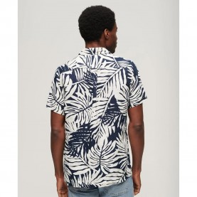 Риза с къс ръкав Superdry Open Collar Print short sleeve shirt - Multicolor (Philip Mono Print) риза,с,къс,ръкав,дамски,ризи,мъжки,ризи,superdry,open,collar,print,short,sleeve,shirt,multicolor,(philip,mono,print)