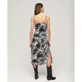 потник,дамски,поли,и,рокли,superdry,print,button,cami,sleeveless,midi,dress,grunge,tie,dye,print,(multicolor)