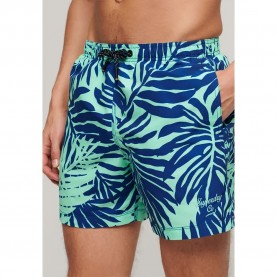 бански,гащета,мъжки,бански,костюми,superdry,printed,15´´,swimming,shorts,blue,(mint,palm,print)