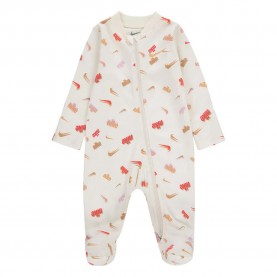 Nike E1D1 Footed long sleeve sleepsuit - Beige (Pale Ivory) детски,пижами,nike,e1d1,footed,long,sleeve,sleepsuit,beige,(pale,ivory)