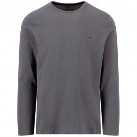 Тениска Fynch hatton 13121510 long sleeve T-shirt - Grey (Asphalt) тениска,мъжки,тениски,дамски,тениски,fynch,hatton,13121510,long,sleeve,t,shirt,grey,(asphalt)