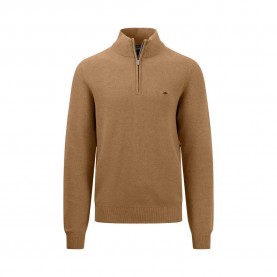 блуза,мъжки,пуловери,fynch,hatton,1413222,half,zip,sweater,brown