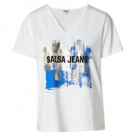 тениска,дамски,тениски,salsa,jeans,21008927,graphic,print,short,sleeve,t,shirt,white,(white)