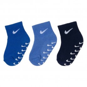 Чорапи Nike Gripper S Quarter short socks 3 pairs - Blue (Nike Polar) чорапи,мъжки,чорапи,дамски,чорапи,nike,gripper,s,quarter,short,socks,3,pairs,blue,(nike,polar)
