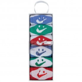 Чорапи Nike Smiley Crew socks 6 pairs - White (White) чорапи,мъжки,чорапи,дамски,чорапи,nike,smiley,crew,socks,6,pairs,white,(white)