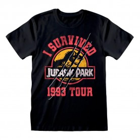 тениска,мъжки,тениски,heroes,jurassic,park,i,survived,1993,short,sleeve,t,shirt,red,(black)