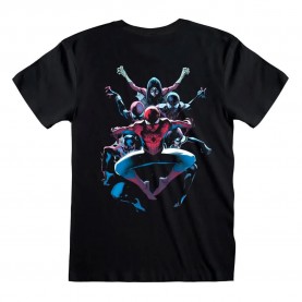 тениска,мъжки,тениски,heroes,marvel,comics,spider,man,spiderverse,back,short,sleeve,t,shirt,multicolor,(black)