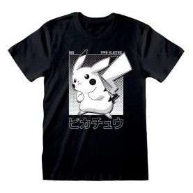 тениска,мъжки,тениски,heroes,pokemon,halftone,pikachu,short,sleeve,t,shirt,black,(black)