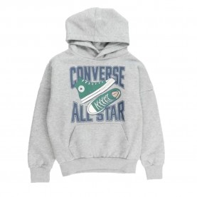 Детски суичър Converse kids All Star Sneaker Gfx hoodie - Grey (Dark Grey Heather) детски,суичър,детски,блузи,converse,kids,all,star,sneaker,gfx,hoodie,grey,(dark,grey,heather)
