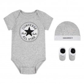 Converse kids Classic Ctp 3 Units short sleeve body - Grey (Grey Heather) детски,облекла,за,момчета,детски,облекла,за,момичета,converse,kids,classic,ctp,3,units,short,sleeve,body,grey,(grey,heather)