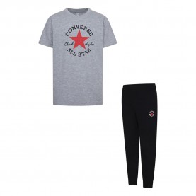 Converse kids Dissected Ctp Fit short sleeve set - Black / Grey (Black) детски,екипи,детски,облекла,за,момчета,converse,kids,dissected,ctp,fit,short,sleeve,set,black,grey,(black)