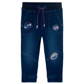 Панталони Boboli Denim Knit pants - Blue (Blue) панталони,мъжки,панталони,дамски,панталони,boboli,denim,knit,pants,blue,(blue)