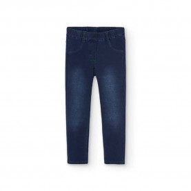 Панталони Boboli Fleece Denim pants - Blue (Blue) панталони,мъжки,панталони,дамски,панталони,boboli,fleece,denim,pants,blue,(blue)