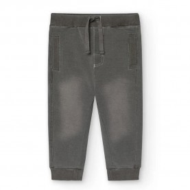 Панталони Boboli Fleece Denim pants - Grey (Grey) панталони,мъжки,панталони,дамски,панталони,boboli,fleece,denim,pants,grey,(grey)