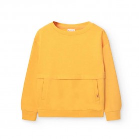 Поларена блуза Boboli Fleece Flame sweater - Yellow (Mustard) поларена,блуза,мъжки,пуловери,дамски,пуловери,boboli,fleece,flame,sweater,yellow,(mustard)