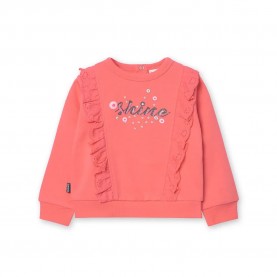 Поларена блуза Boboli Fleece sweatshirt - Pink (Begonia) поларена,блуза,детски,блузи,boboli,fleece,sweatshirt,pink,(begonia)