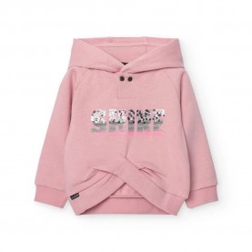 Суичър Boboli Fleece hoodie - Pink (Flamingo) суичър,детски,блузи,boboli,fleece,hoodie,pink,(flamingo)