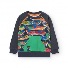 Поларена блуза Boboli Fleece sweatshirt - Multicolor (Print) поларена,блуза,детски,блузи,boboli,fleece,sweatshirt,multicolor,(print)